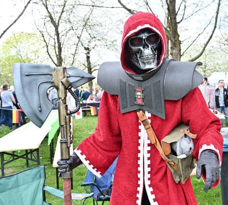 Cosplayer auf dem Kirschblütenfest im Hiroshimahain in Hannover am 23.April 2023 © Jens Schade