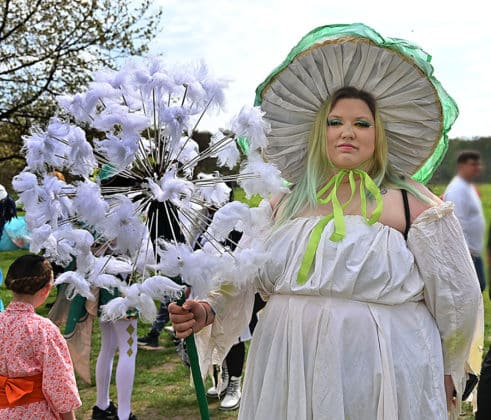 Cosplayer auf dem Kirschblütenfest im Hiroshimahain in Hannover am 23.April 2023 © Jens Schade