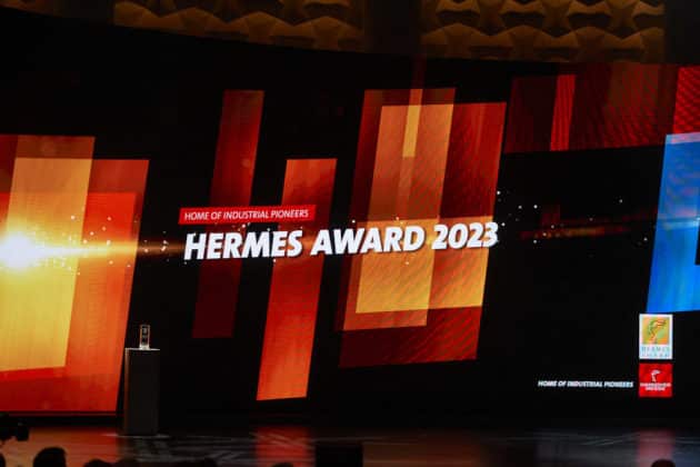 Eröffnungszeremonie der HANNOVER MESSE 2023 mit dem Partnerland Indonesien vom 17. bis 21.April 2023 - HCC Kuppelsaal in Hannover - Verleihung des Hermes Award © Ulrich Stamm