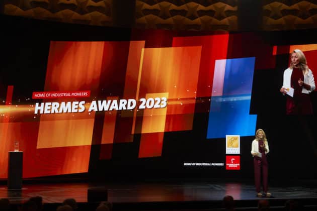 Eröffnungszeremonie der HANNOVER MESSE 2023 mit dem Partnerland Indonesien vom 17. bis 21.April 2023 - HCC Kuppelsaal in Hannover - Verleihung des Hermes Award © Ulrich Stamm