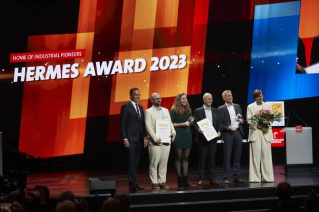 Eröffnungszeremonie der HANNOVER MESSE 2023 mit dem Partnerland Indonesien vom 17. bis 21.April 2023 - HCC Kuppelsaal in Hannover - Verleihung des Hermes Award © Ulrich Stamm