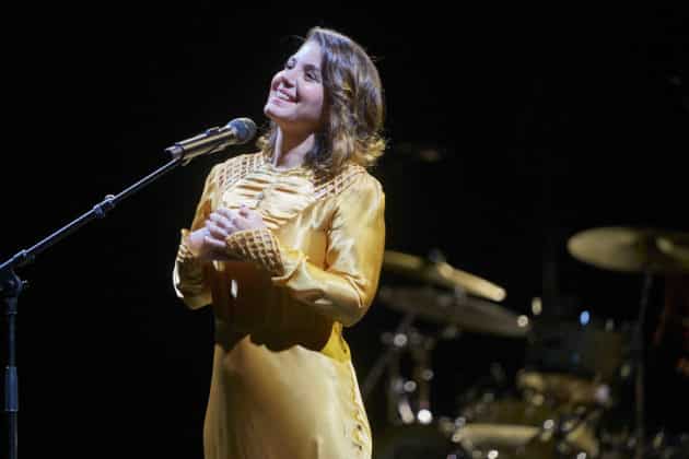 Katie Melua bei deutschen Auftakt ihrer "Love & Money" Tour 2023 im ausverkauften Theater am Aegi in Hannover am 15.April 2023 © Ulrich Stamm