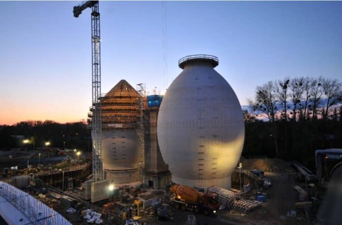 Bau der Faultürme in der Klärgasanlage Herrenhausen © D.Hoppe / SEH