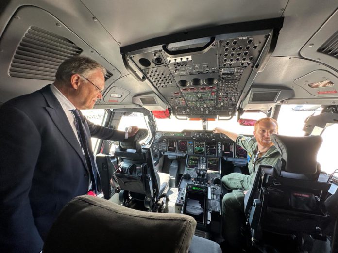 Die NATO Übung Air Defender hat am 12.Juni 2023 in Deutschand begonnen. Ministerpräsident Weil besuchte den Fliegerhorst Wunstorf © Niedersächsische Staatskanzlei