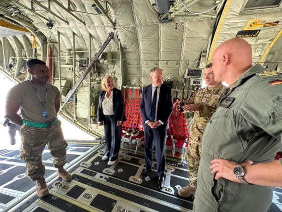 Die NATO Übung Air Defender hat am 12.Juni 2023 in Deutschand begonnen. Ministerpräsident Weil besuchte den Fliegerhorst Wunstorf © Niedersächsische Staatskanzlei