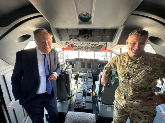 Die NATO Übung Air Defender hat am 12.Juni 2023 in Deutschand begonnen. Ministerpräsident Weil besuchte den Fliegerhorst Wunstorf © Niedersächsische Staatskanzlei