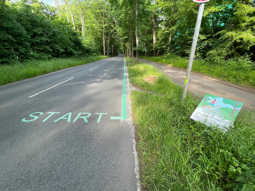 Intervall Laufstrecke Waldchaussee 1