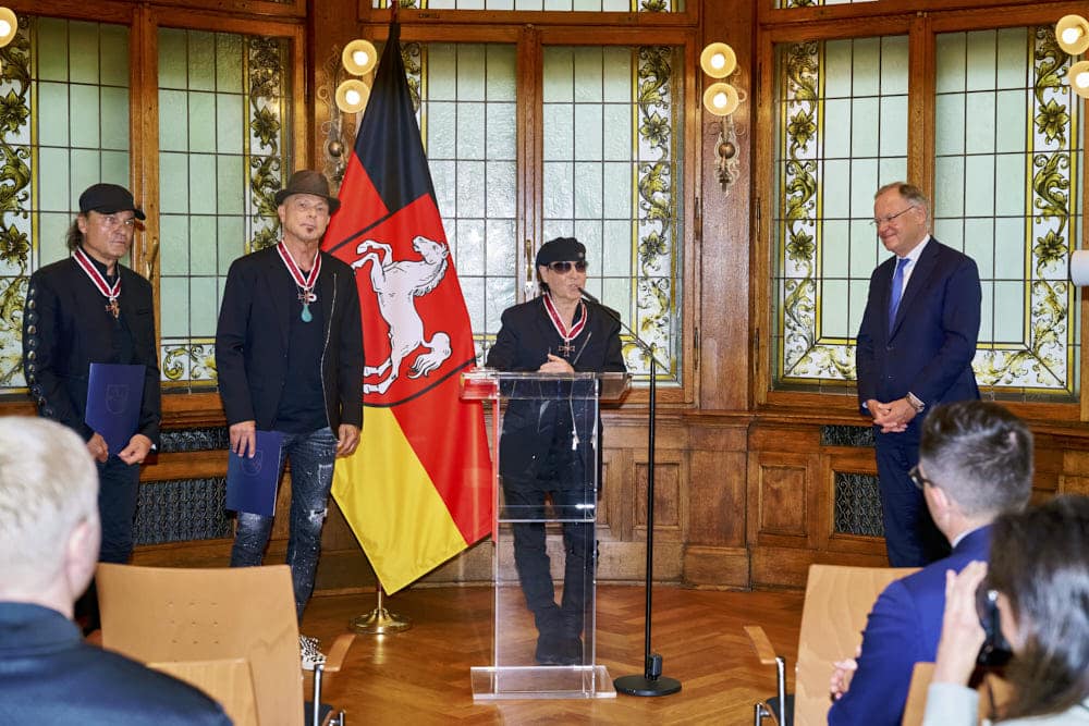 Auszeichnung der Scorpions mit dem Großen Verdienstkreuz des Niedersächsischen Verdienstordens © Ulrich Stamm
