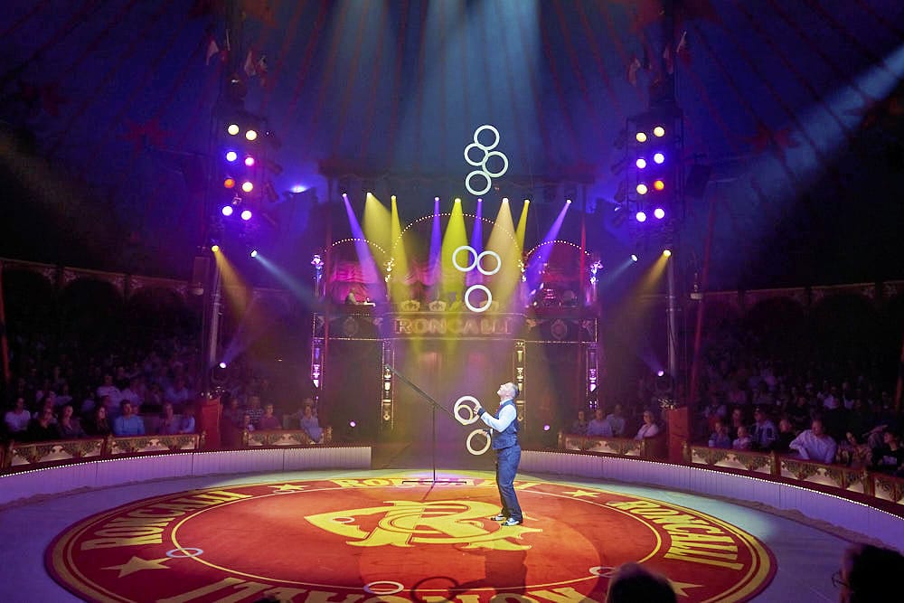 Premiere des Circus Roncalli mit "All for Art for All" auf dem Waterlooplatz in Hannover am 2.September 2023 © Ulrich Stamm