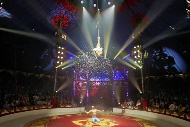 Premiere des Circus Roncalli mit "All for Art for All" auf dem Waterlooplatz in Hannover am 2.September 2023 © Ulrich Stamm