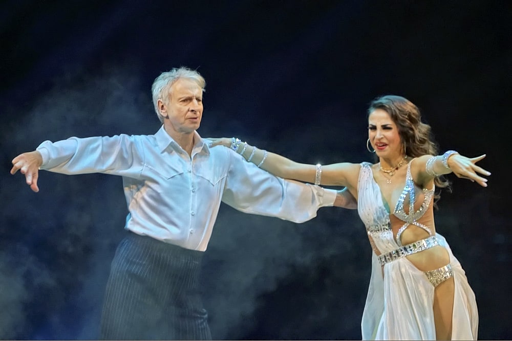 Ingolf Lück und Ekatarina Leonova bei Let's Dance 2023 in der ausverkauften ZAG Arena Hannover am 01.12.2023 © Ulrich Stamm