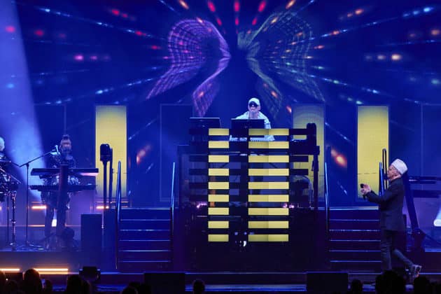 Pet Shop Boys mit der Dreamworld-The Greatest Hits Live Tour 2024 in Hannover am 29.06.2024 © Ulrich Stamm
