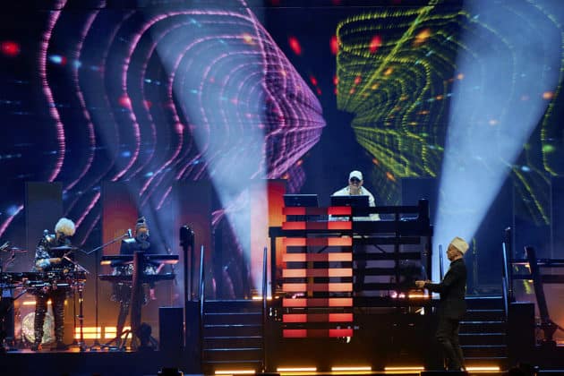Pet Shop Boys mit der Dreamworld-The Greatest Hits Live Tour 2024 in Hannover am 29.06.2024 © Ulrich Stamm