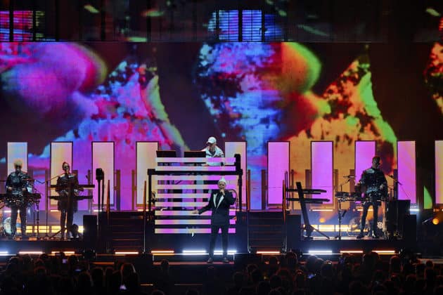 Pet Shop Boys mit der Dreamworld-The Greatest Hits Live Tour 2024 in Hannover am 29.06.2024 © Ulrich Stamm