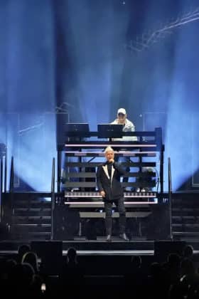 Pet Shop Boys mit der Dreamworld-The Greatest Hits Live Tour 2024 in Hannover am 29.06.2024 © Ulrich Stamm