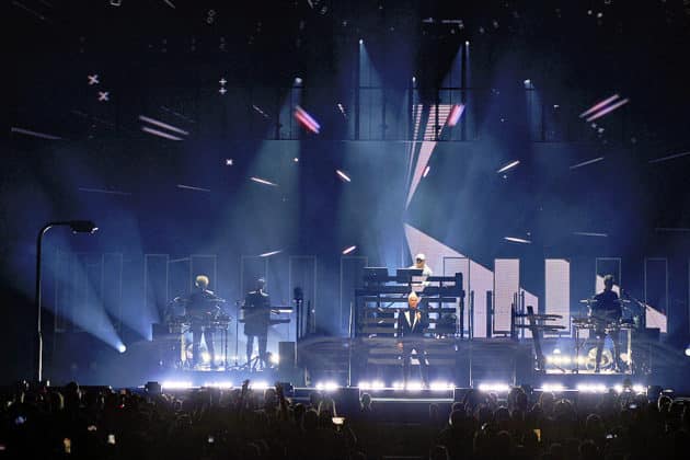 Pet Shop Boys mit der Dreamworld-The Greatest Hits Live Tour 2024 in Hannover am 29.06.2024 © Ulrich Stamm