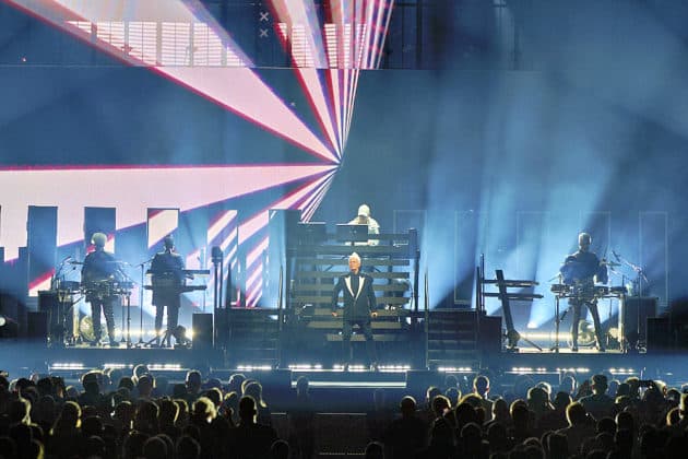 Pet Shop Boys mit der Dreamworld-The Greatest Hits Live Tour 2024 in Hannover am 29.06.2024 © Ulrich Stamm
