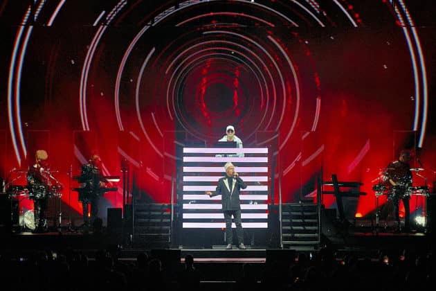 Pet Shop Boys mit der Dreamworld-The Greatest Hits Live Tour 2024 in Hannover am 29.06.2024 © Ulrich Stamm
