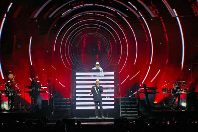 Pet Shop Boys mit der Dreamworld-The Greatest Hits Live Tour 2024 in Hannover am 29.06.2024 © Ulrich Stamm