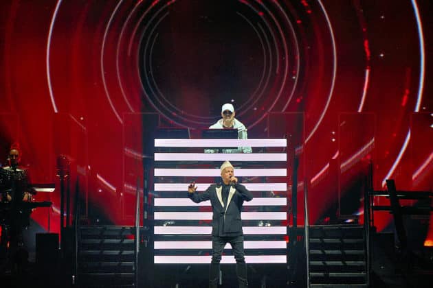 Pet Shop Boys mit der Dreamworld-The Greatest Hits Live Tour 2024 in Hannover am 29.06.2024 © Ulrich Stamm
