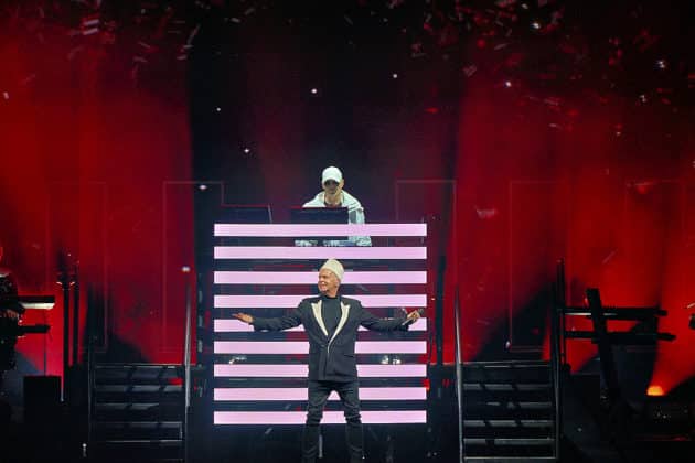 Pet Shop Boys mit der Dreamworld-The Greatest Hits Live Tour 2024 in Hannover am 29.06.2024 © Ulrich Stamm