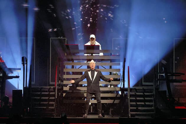 Pet Shop Boys mit der Dreamworld-The Greatest Hits Live Tour 2024 in Hannover am 29.06.2024 © Ulrich Stamm