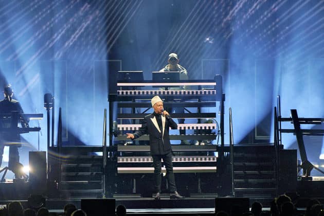 Pet Shop Boys mit der Dreamworld-The Greatest Hits Live Tour 2024 in Hannover am 29.06.2024 © Ulrich Stamm