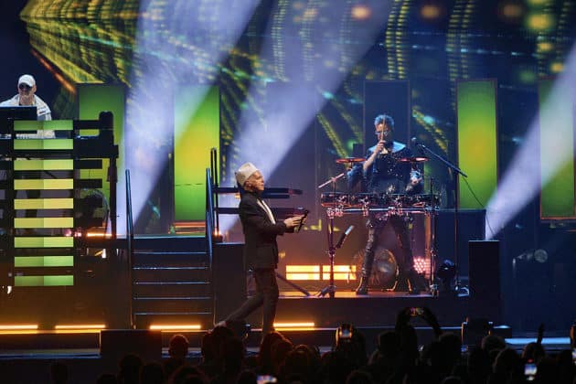 Pet Shop Boys mit der Dreamworld-The Greatest Hits Live Tour 2024 in Hannover am 29.06.2024 © Ulrich Stamm