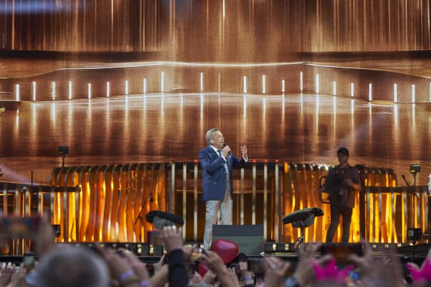 Roland Kaiser mit seiner Tournee 50 Jahre - 50 Hits - Die große Tournee zum 50. Bühnenjubiläum - Heinz von Heiden Arena in Hannover / Niedersachsen / Deutschland am 21.06.24 © Ulrich Stamm