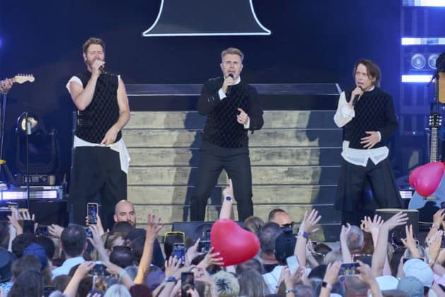 Take That mit ihrer THIS LIFE UNDER THE STARS - Europaen Tour Tour 2024 - Gilde Parkbühne in Hannover / Niedersachsen / Deutschland am 25.06.24 © Ulrich Stamm