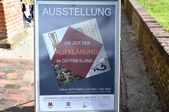 Ausstellungseröffnung „Die Zeit der Aufklärung in Ostfriesland“ im Rahmen einer Sonntagsmatinée in der Johannes a Lasco Bibliothek in Emden