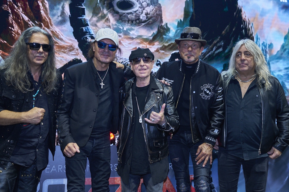 Pressekonferenz der Scorpions anlässlich Ihres Coming Home 60 Jahre Jubiläumskonzert in der Heinz von Heiden Arena in Hannover am 5.Juli 2025  - Swiss Life Halle in Hannover / Niedersachsen / Deutschland am 24.10.24 © Ulrich Stamm