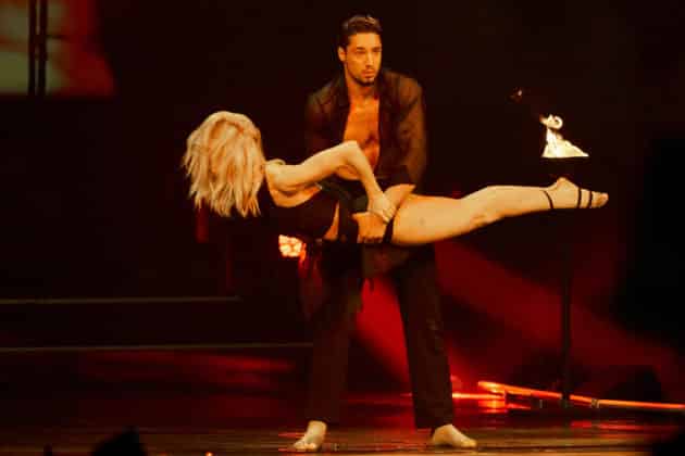 René Casselly und Kathrin Menzinger - Let's dance - Die Show 2024 - ZAG Arena in Hannover am 15.11.2024 © Ulrich Stamm