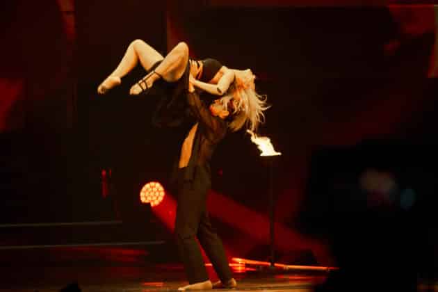 René Casselly und Kathrin Menzinger - Let's dance - Die Show 2024 - ZAG Arena in Hannover am 15.11.2024 © Ulrich Stamm