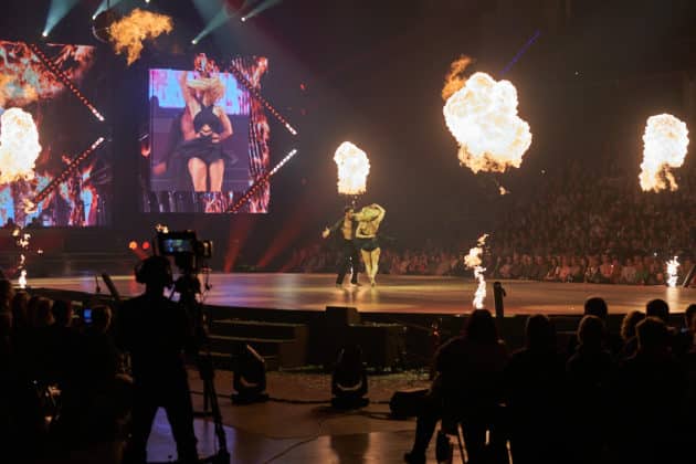 René Casselly und Kathrin Menzinger - Let's dance - Die Show 2024 - ZAG Arena in Hannover am 15.11.2024 © Ulrich Stamm