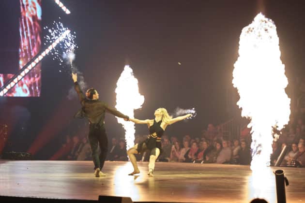 René Casselly und Kathrin Menzinger - Let's dance - Die Show 2024 - ZAG Arena in Hannover am 15.11.2024 © Ulrich Stamm