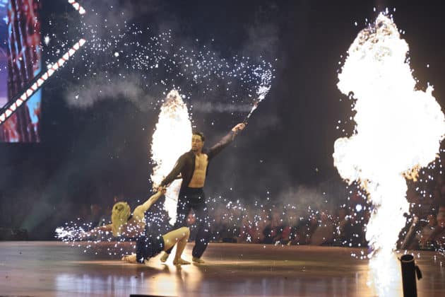 René Casselly und Kathrin Menzinger - Let's dance - Die Show 2024 - ZAG Arena in Hannover am 15.11.2024 © Ulrich Stamm