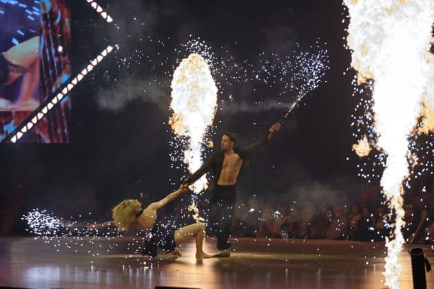 René Casselly und Kathrin Menzinger - Let's dance - Die Show 2024 - ZAG Arena in Hannover am 15.11.2024 © Ulrich Stamm
