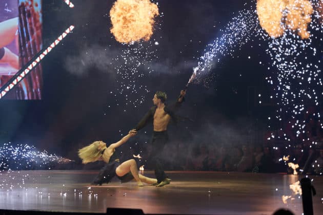 René Casselly und Kathrin Menzinger - Let's dance - Die Show 2024 - ZAG Arena in Hannover am 15.11.2024 © Ulrich Stamm