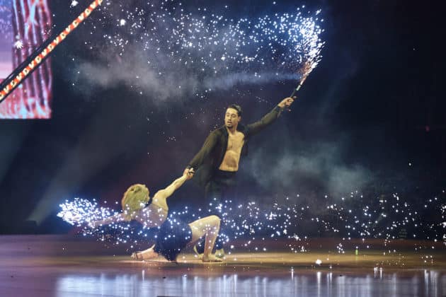 René Casselly und Kathrin Menzinger - Let's dance - Die Show 2024 - ZAG Arena in Hannover am 15.11.2024 © Ulrich Stamm
