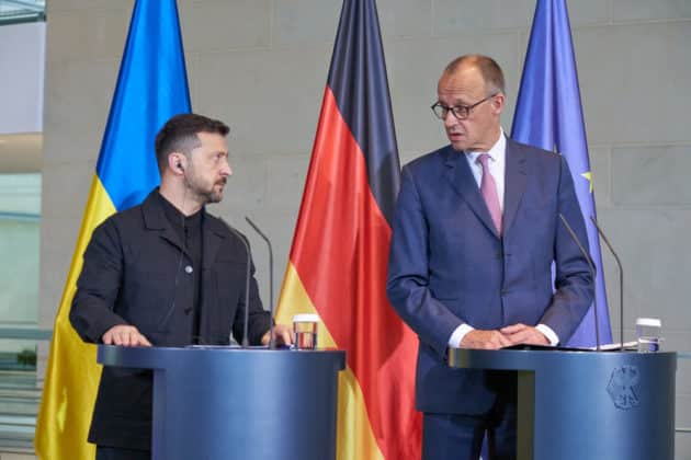 Staatsbesuch des Präsidenten der Ukraine Wolodymyr Selensky in Berlin am 28.05.2025 © Ulrich Stamm