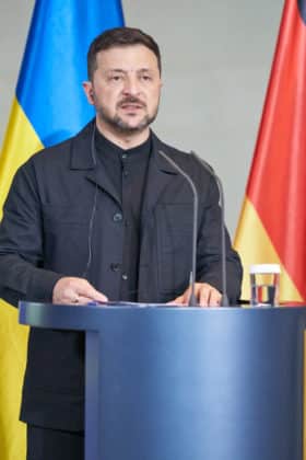 Staatsbesuch des Präsidenten der Ukraine Wolodymyr Selensky in Berlin am 28.05.2025 © Ulrich Stamm