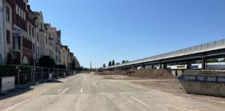 Die Südseite der Willmerstraße bleibt das ganze Jahr 2025 gesperrt