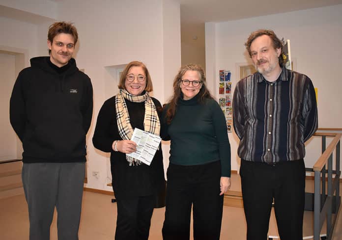 v.l.: Autor Markus Thielemann, Maria Hesse, Tatjana Hattig und Christan Recha