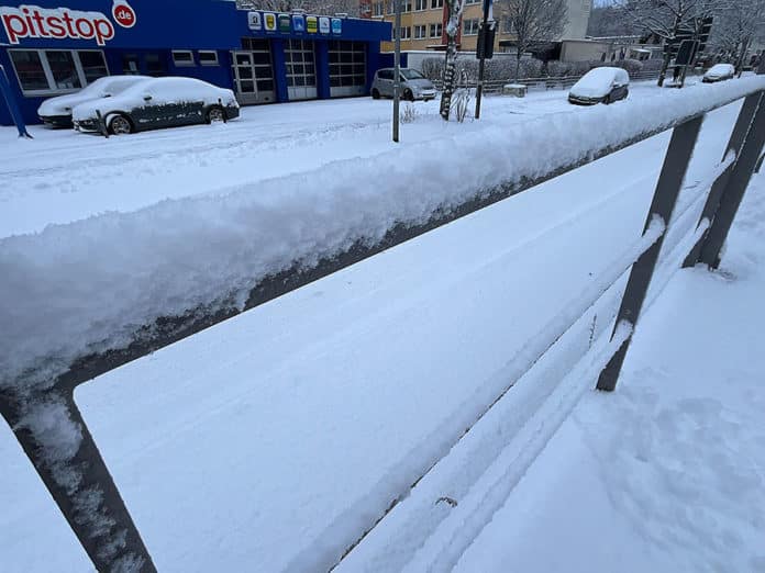 Heute Morgen lag Hannover unter einer zentimeterhohen Schneedecke