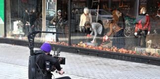 Benko – der Film – Dreharbeiten im/am ehemaligen Galeria / Kaufhof Gebäude in der Schmiedestraße