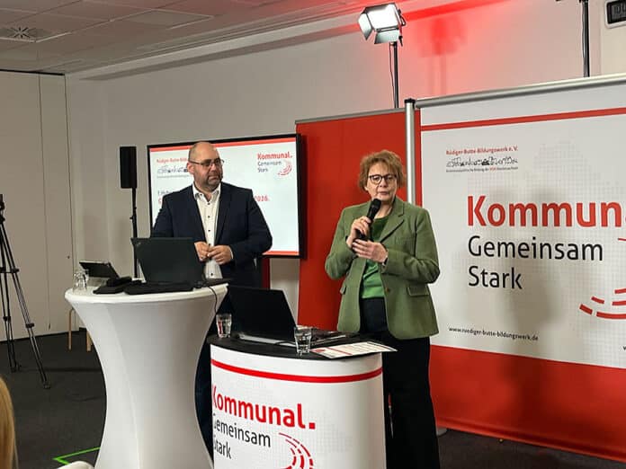 Niedersachsen Innenministerin Daniela Behrens auf der Kommunalkonferenz