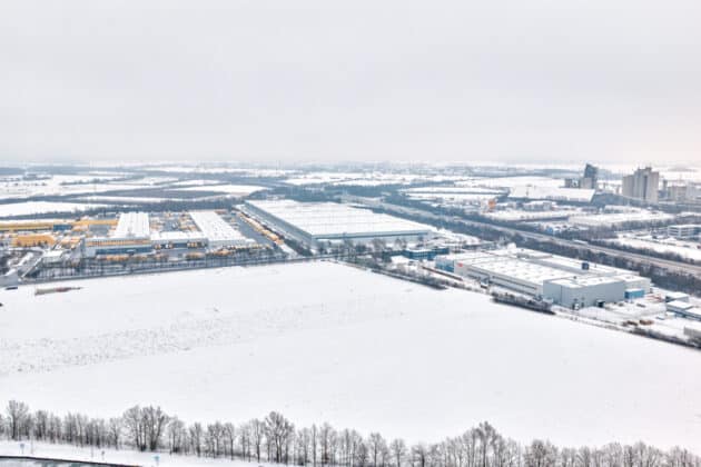 Luftbild Eisbildung Mittellandkanal Schleuse Hannover US 2026 02 05 41 2 3 4 5