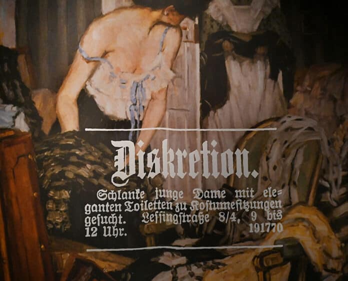 Mit dieser Anzeige suchte der Maler Klein vor über 100 Jahren seine Modelle