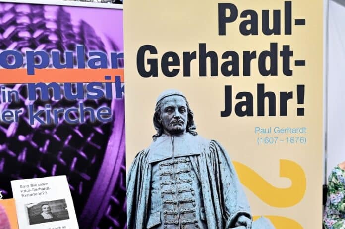 Informationen zum Kirchenliederdichter Paul Gerhardt und zum Paul-Gerhardt-Gedenkjahr 2026 auf dem Deutschen Evangelischen Kirchentag 2025 in Hannover